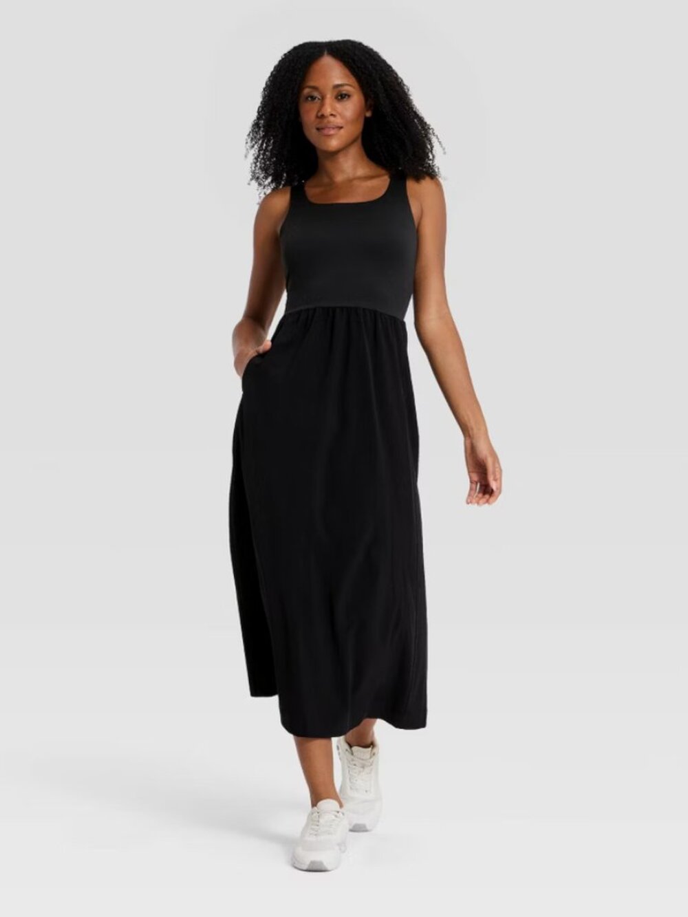 Women's Woven Travel Dress - All In Motion Black S
